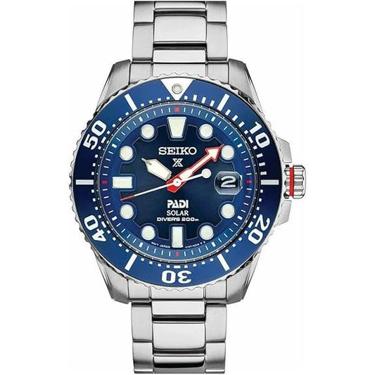 MENS PROSPEX PADI SPECIAL EDITION SOLAR DRIVER STAINLESS STEEL WATCH - BLUE DIAL