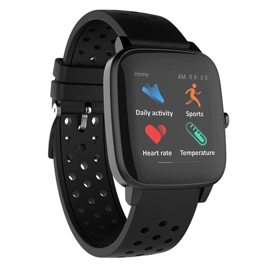 BLUETOOTH SMARTWATCH W/ HEART RATE & TEMPERATURE TRACKING